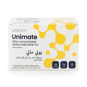 مشروب يونيستي يوني ميت (Unimate) - 30 ظرف | مستخلص المتة المركز للنشاط والصفاء الذهني